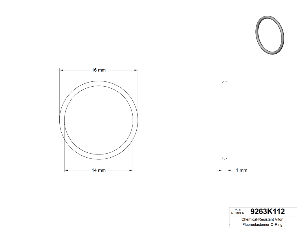 Technical drawing - 9263K112